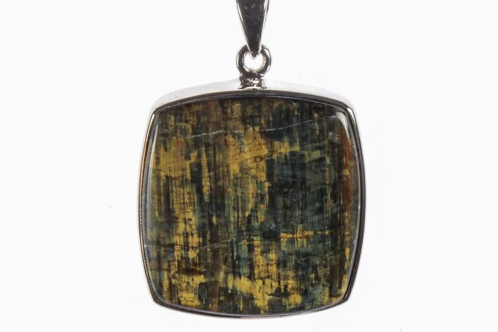 Blue Tiger's Eye Pendant (Necklace) - Sterling Silver #241298